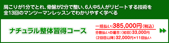 ナチュラル整体コース