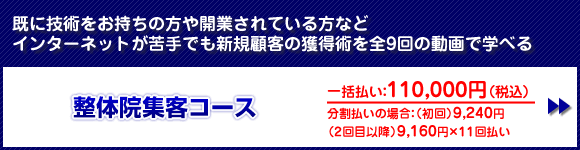 整体院集客コース